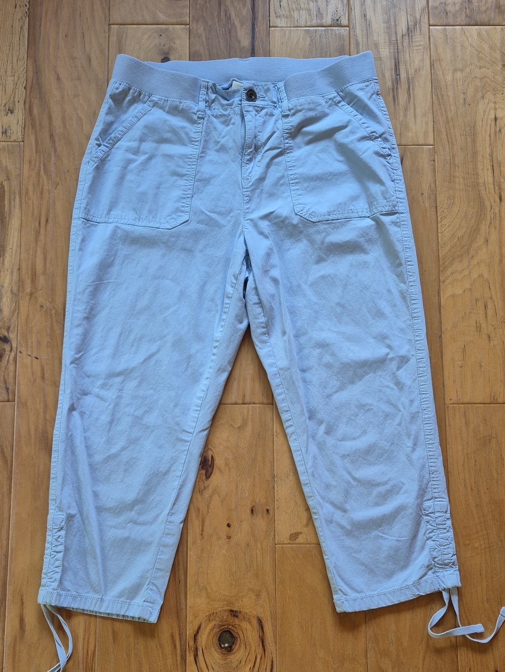 Style & Co. Light Blue Stretch Cargo Capris